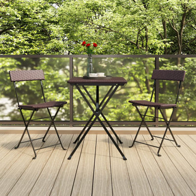Hodon 2 - Person Patio Dining Set with Rectangular Table