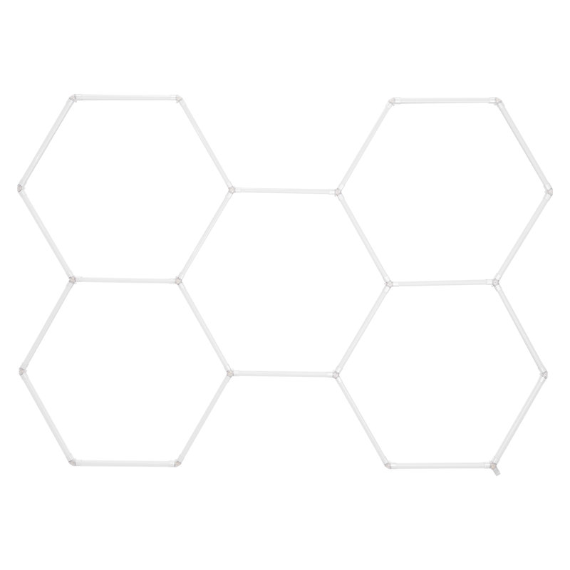 Hexagon Garage Lights 26400LM 5 Grid Honeycomb LED Shop Ceiling Light