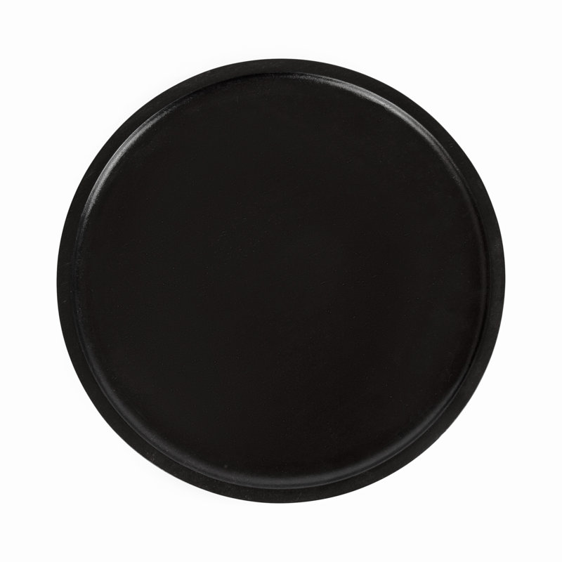 Table de bout Armengol, Noir, Laiton, 24'' H X 10'' W X 10'' D