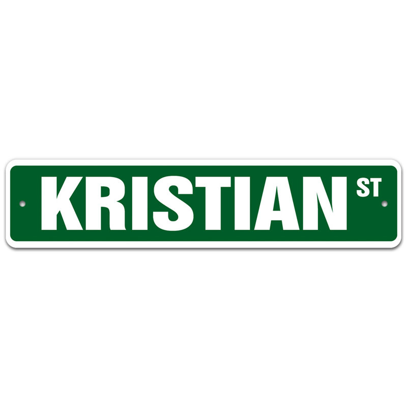 Plaque de rue Noland, H 8 po x l 36 po x P 0,1 po