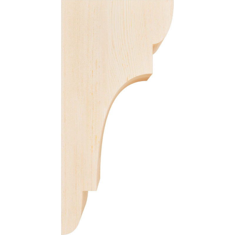 New Brighton Corbel, H 24 po x l 5,5 po x P 12 po, Sapin de Douglas, Lisse