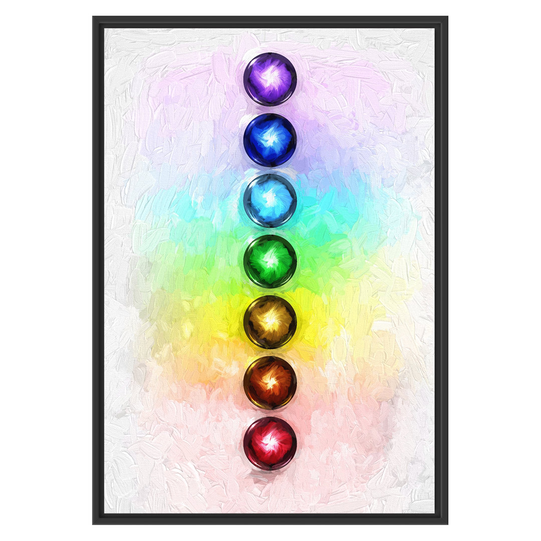 Gerahmtes Wandbild Das Chakra des Körpers