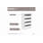 Modular Storage 106.97" W 18-Shelf Wood Closet System-98788123