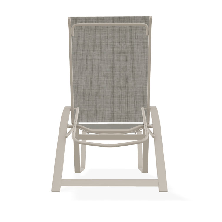 Holna Outdoor Rust-Resistant Metal Chaise Lounge