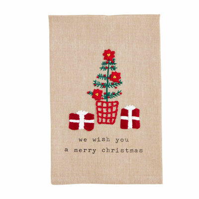 NatureStitch Embroidered Towel - 14x21 Tree Design