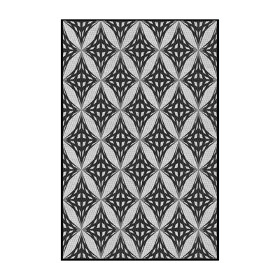 Tapis noir / gris Power Loom