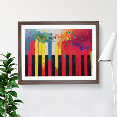 Piano Key Splash Vol.2 - Single Picture Frame Print