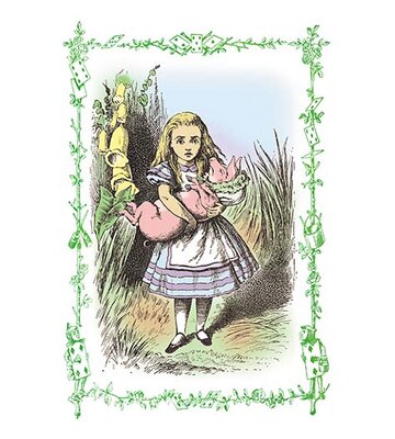 Buyenlarge Alice In Wonderland: Alice And The Pig-baby By John Tenniel 