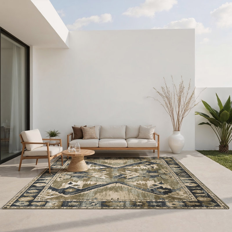 Cultural Tapestry Indoor And Outdoor Area Rug, Rectangle 3' x 5'