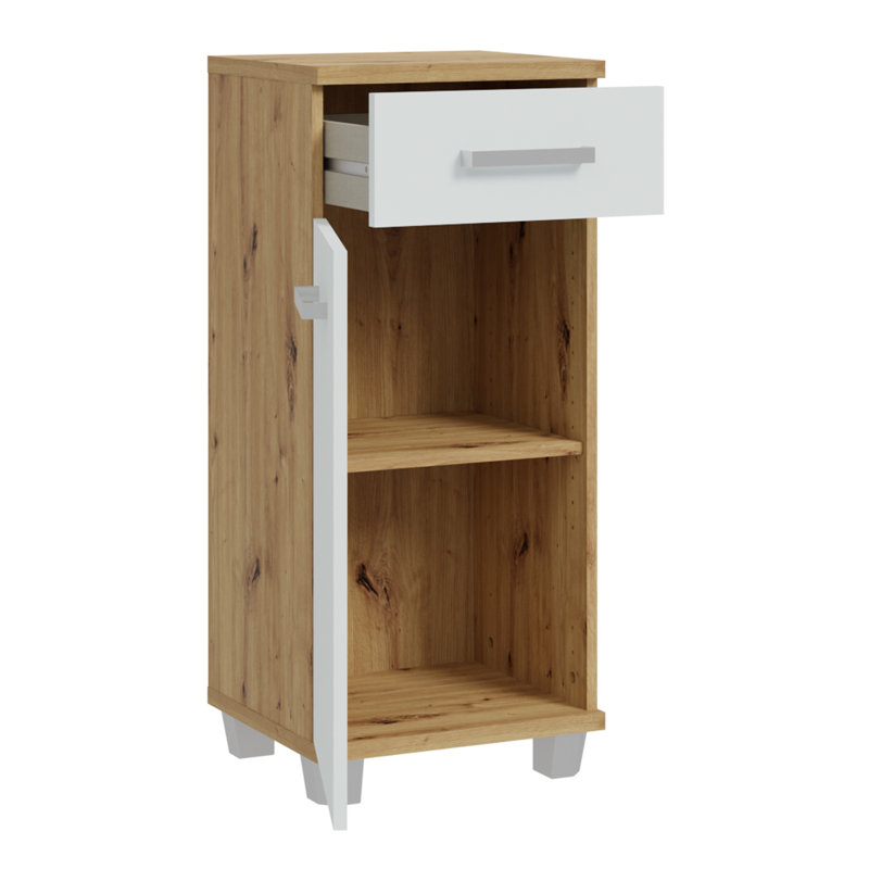 Veris Freestanding Bathroom Cabinet, Light Grey