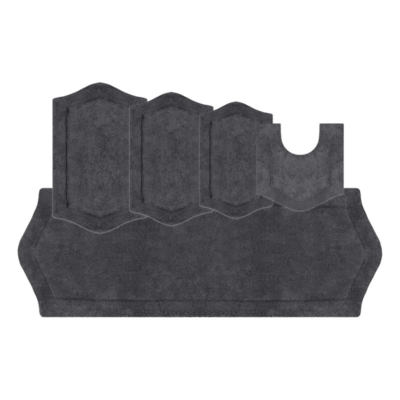 Tapis pour salle de bain Morissette, Gris