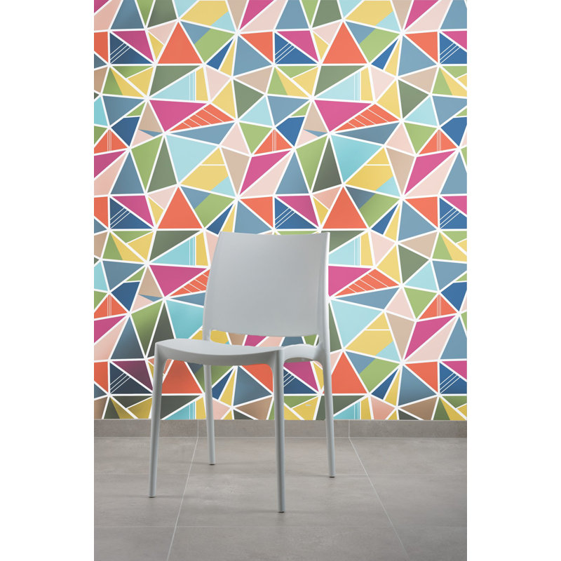 Collide-O-Scope Geometric Vinyl Wallpaper Roll by Jamie Graney, Spring