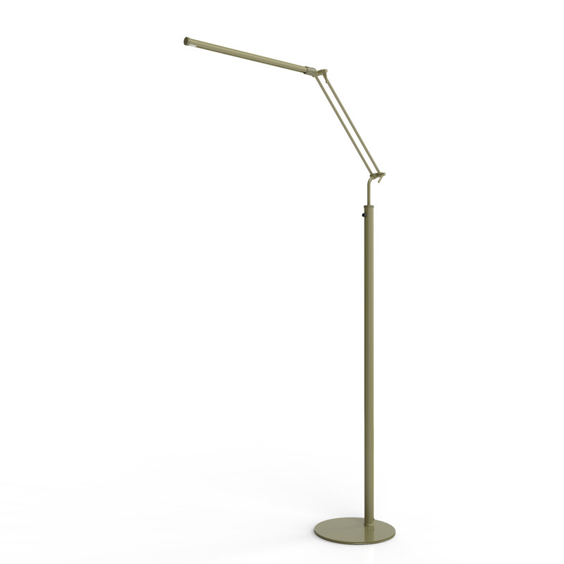 47'' LED Task Floor Lamp, Antique Brass