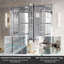 Ensemble d'armoire à pharmacie encastrée ou murale de salle de bain avec miroir et étagères en verre ajustables, 44 po L x 32 po H-1174268398