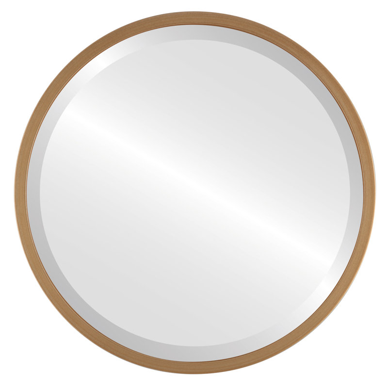 Miroir d'appoint Campblin, H 31,12 po x l 31,12 po, Peinture dorée