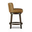 Upholstered Stool with Solid Wood Frame-1781459688