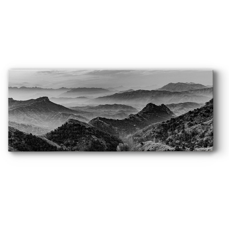 «Mountains of the Great», toile tendue avec châssis, H 20 po x l 50 po x P 1,5 po