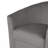 Upholstered Gray Velvet Swivel Barrel Chair-499469521