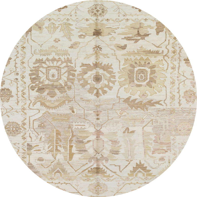Tapis abstrait moderne 1609, Rond 5 pi