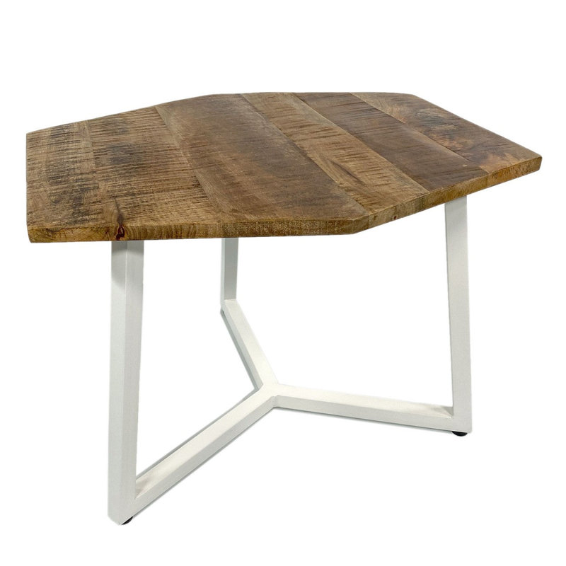 Aitlin Coffee Table, White, 40cm H x 47cm L x 56cm W
