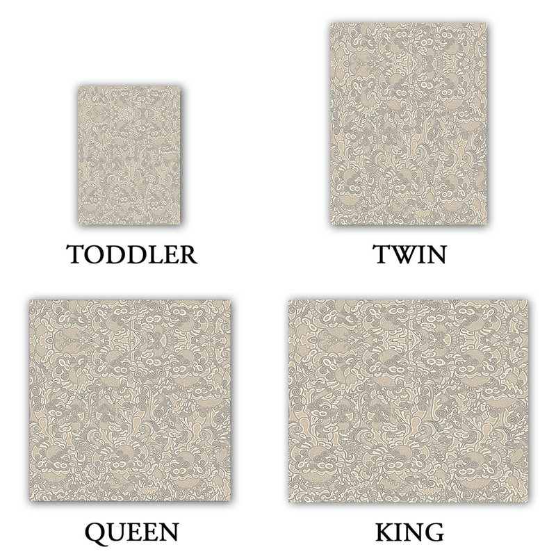 Ensemble de housse de couette étrange trip, 1 housse de couette grand + 2 taies standards