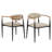 Asharani Fabric Upholstered Back Armchair, Copper/Black Dual-tone Finish-1547751650