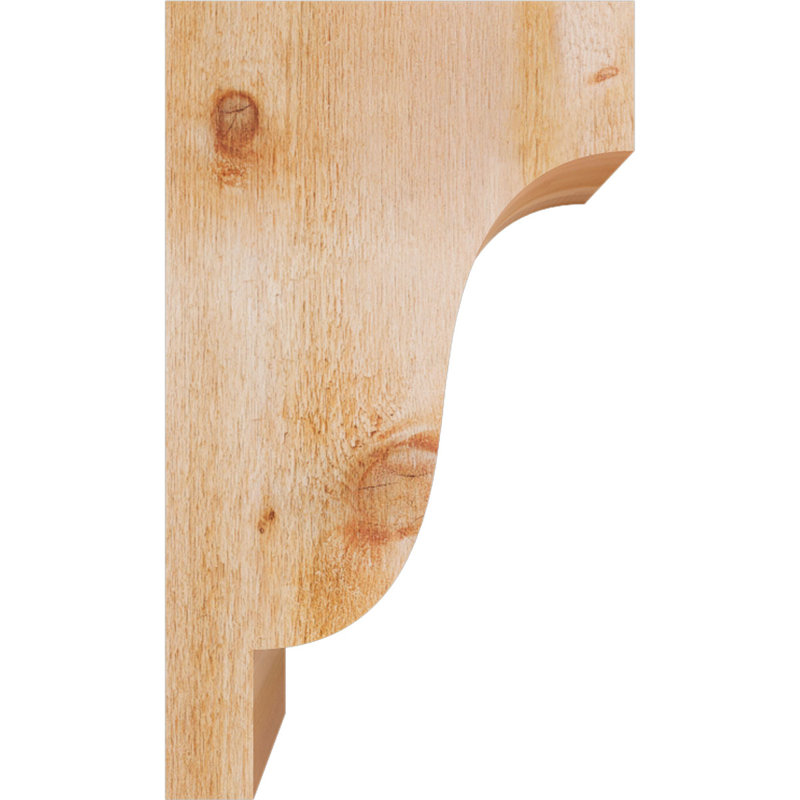 Newport Corbel, H 20 po x l 6 po x P 12 po, Cèdre rouge, Sciage brut
