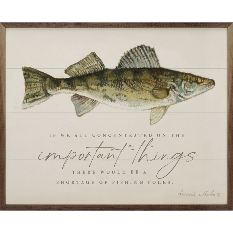 Fishing I By Bonnie Mohr, 8" H x 10" W