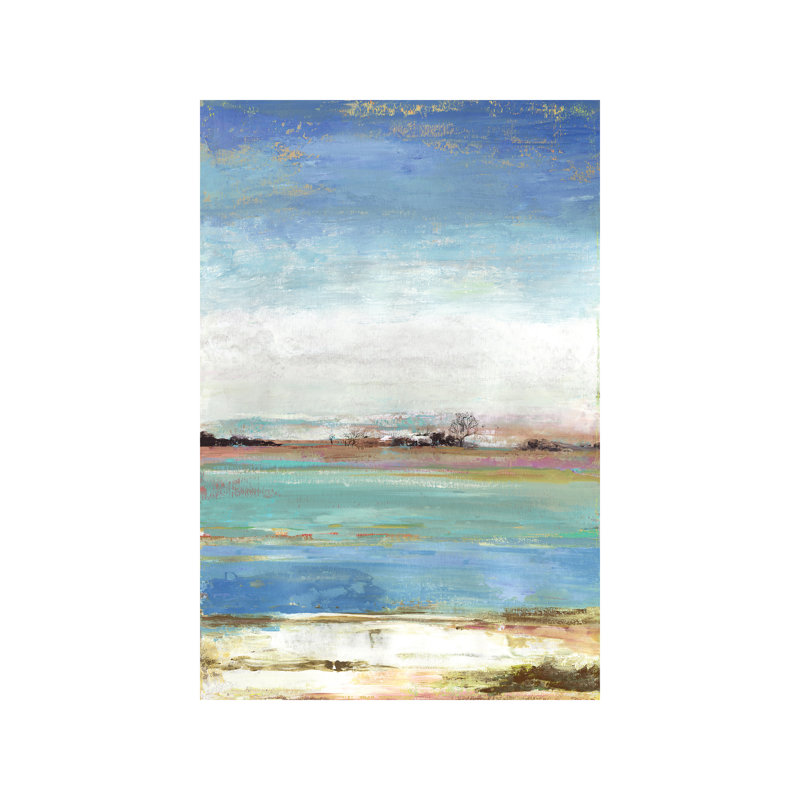 'Waterfront I' Painting on Wrapped Canvas, 66.04 cm H x 45.72 cm W x 1.91 cm D