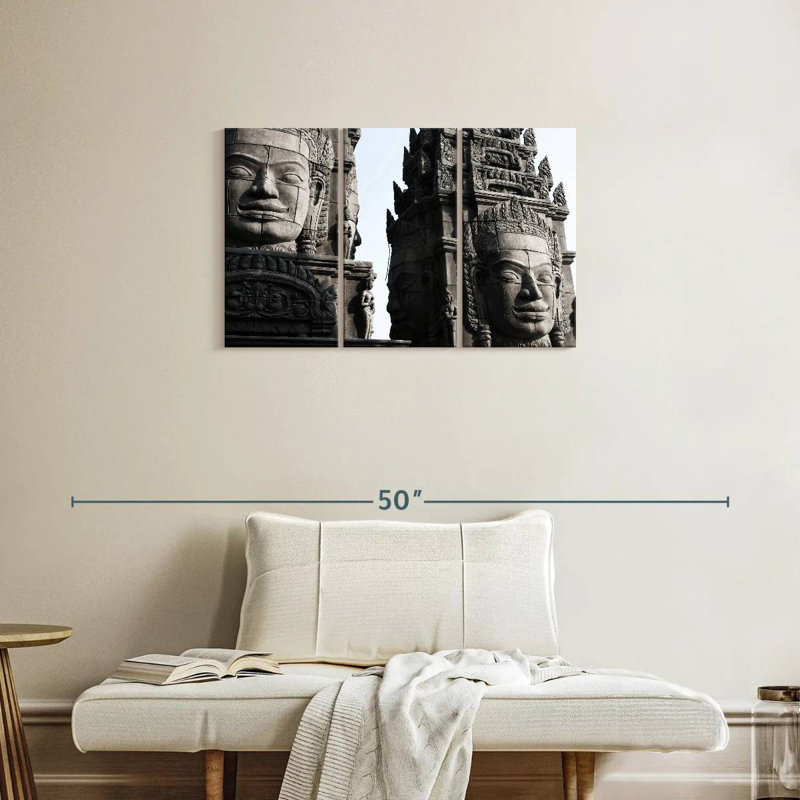 Statues Nicci Angkor, H 20 po x l 33 po