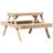  Picnic Table Pine Solid Pine Wood Medium Picnic Table-2059600689