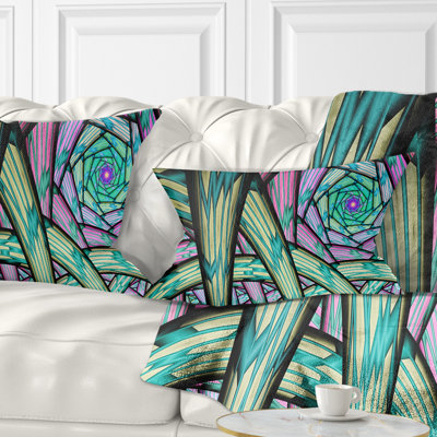 Fractal Endless Tunnel - Coussin imprimé abstrait