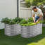 Jardinière en métal surélevée avec jardin 4 x 2 x 1 pi-965324667