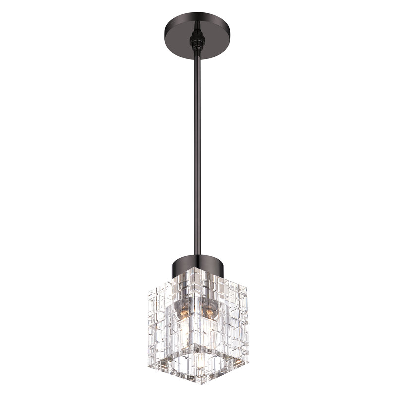 1 - Light Black Chrome Crystal Pendant