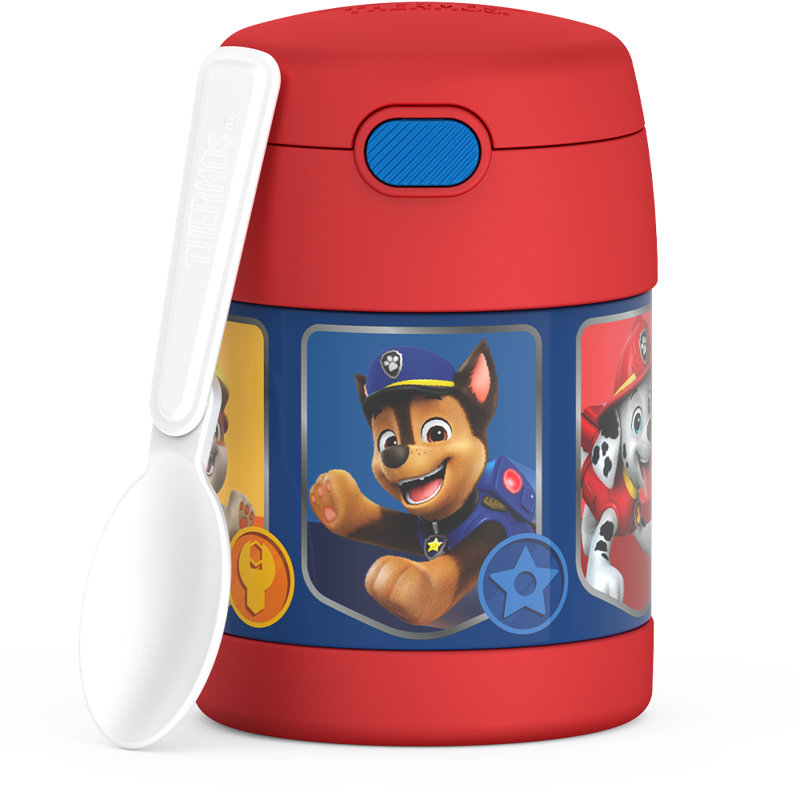 10 oz Pot à nourriture avec cuillère pliante en plastique - Pat 'Patrouille (garçon), Funtainer®