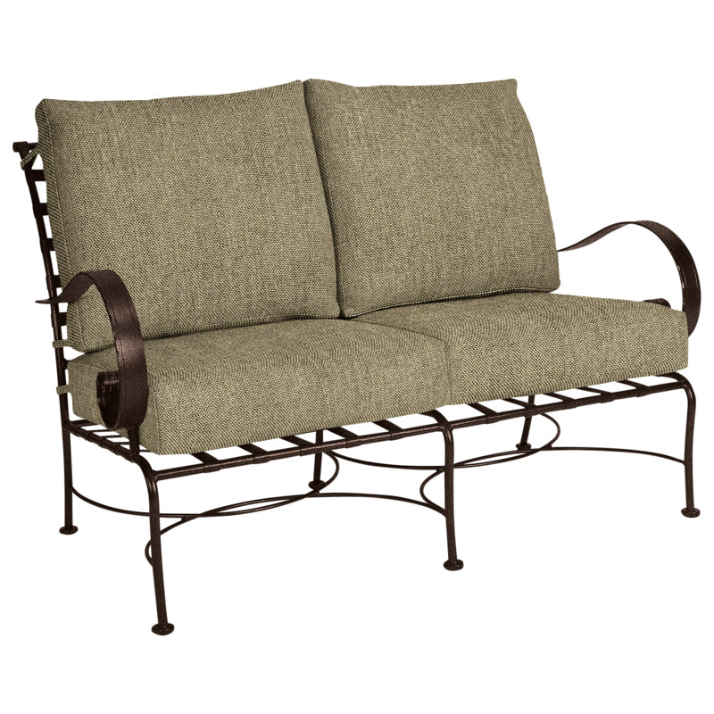 Classico Outdoor 2 - Seat Loveseat, Copper Creek, Flagship Stone Sunbrella®