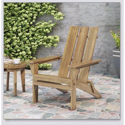 FOLDABLE ADIRONDACK CHAIR With Ergonomic Design For Comfortable Outdoor Relaxation And Easy Portability