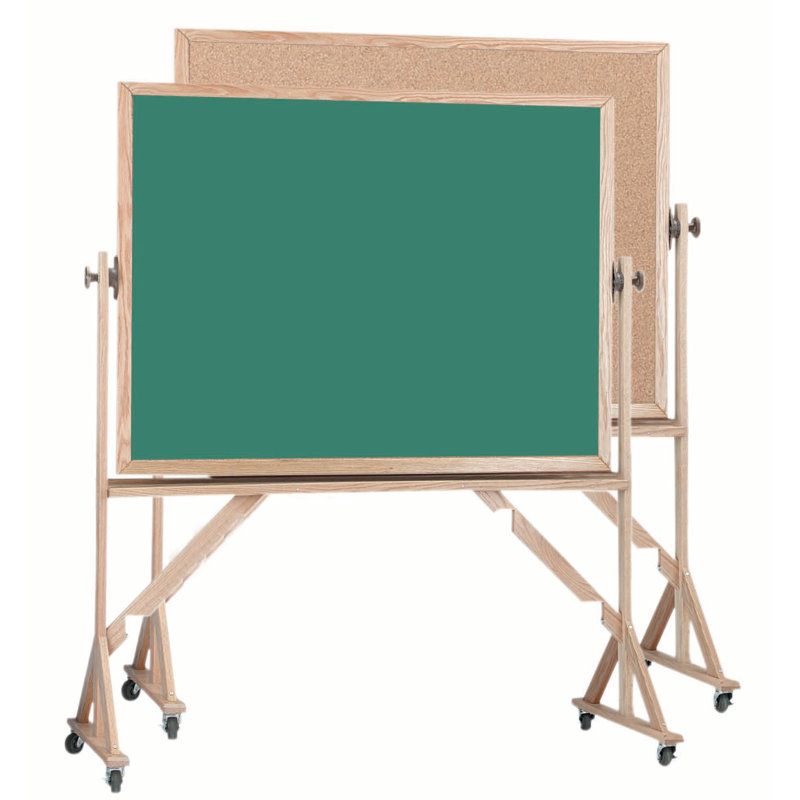 Tableau d’affichage réversible autoportante, Vert, H 4 pi x l 6 pi