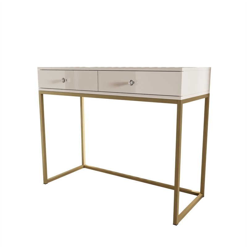 100cm Console Table, Gold Matt