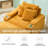 40.8" Corduroy Upholstered Sofa-291059357