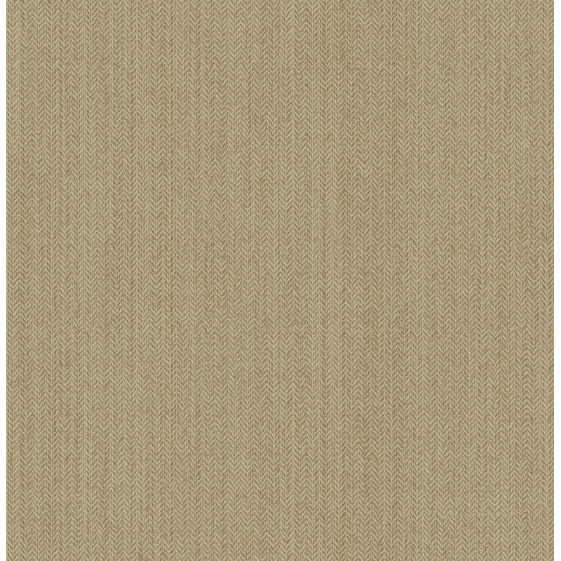Papier peint en lin Sea Chevron, Taupe métallique