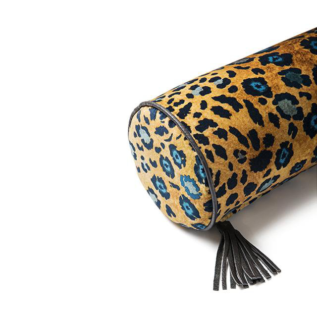 Ardmore Velvet Bolster Pillow, Midnight