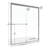 Classic 44 W x 70 H Bypass Frameless Shower Door-14171027-14171029