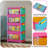 Stackable Plastic Storage Cabinet With Wheels-1674177800