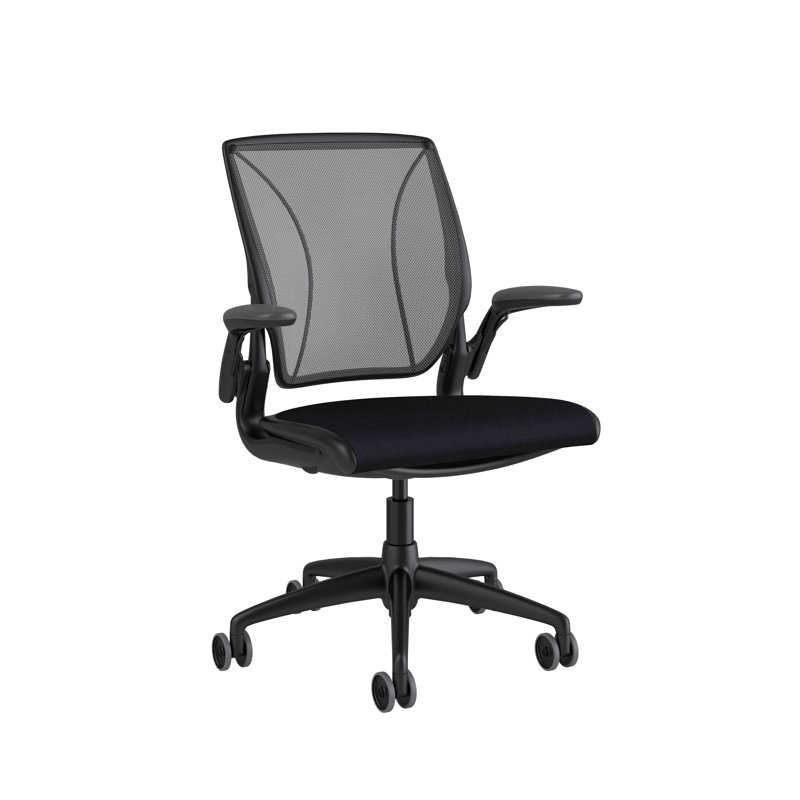 Diffrient World Wool Task Chair, Black, Catena/Caraway, Corde/Black
