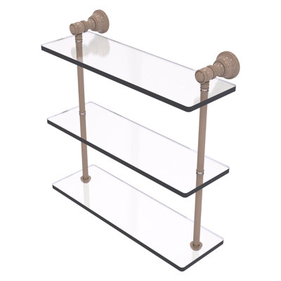 Freyja 3 Piece Glass with Towel Bar