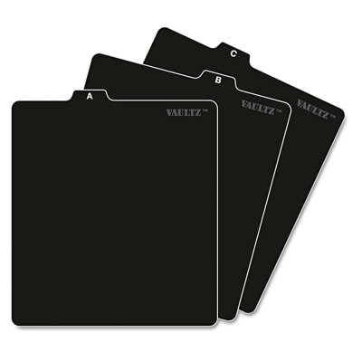 Vaultz™ A-Z CD File Guides Paper Multimedia Filing Open