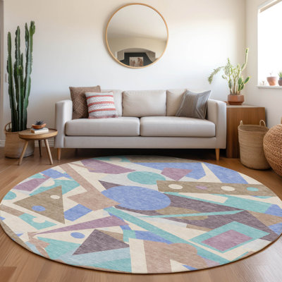 Tapis d'intérieur / extérieur brun Daeir 