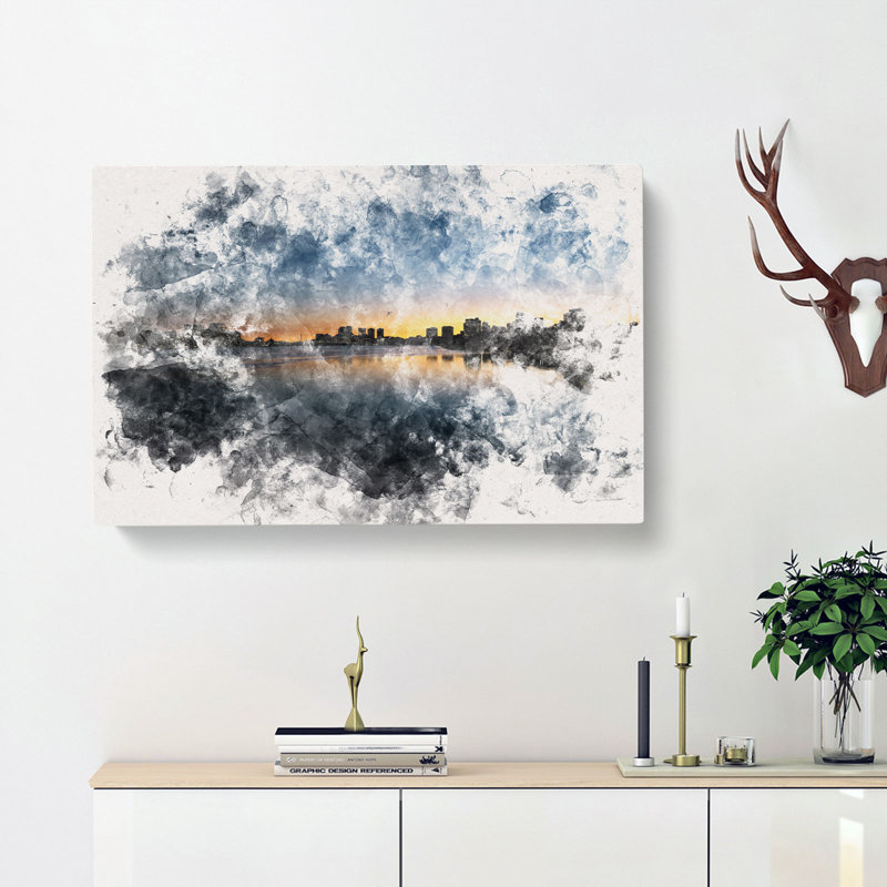 Cambridge Massachusetts Skyline - Wrapped Canvas, 40cm H x 60cm W x 3cm D