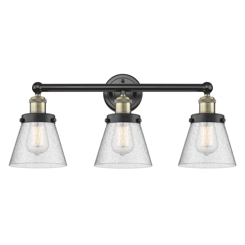 Annamary 3 - Light Dimmable Vanity Light, Seedy, Black Antique Brass